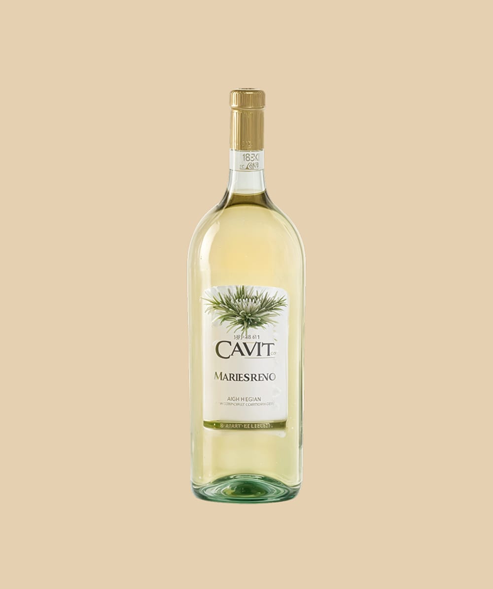 Alpine white wine bottle